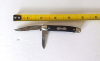 Colonial Prov USA Two Blade Folding Pocket Knife Faux Brown Jigged Bone Handle