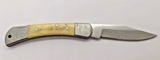 Oliver F. Winchester Signature Plain Edge Clip Point White  Folding Pocket Knife