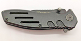 Sheffield Extreme Ops SAW24S Drop Point Combination Blade Folding Pocket Knife