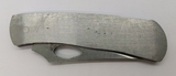 SE 440 Steel Lockback Combination Clip Point Blade Silver Color Pocket Knife