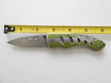 Sheffield Army Green Single Blade Folding Pocket Knife