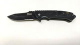 MTech USA Ballistic MT-A889 Folding Pocket Knife Spring Assisted Combo Liner Blk