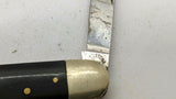 Vtg Eskilstuna 2 Blade Folding Pocket Knife Stainless Steel Dark Bone Corkscrew
