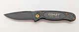Coast 1919-2019 FX228 Plain Edge Drop Point Liner Lock Folding Pocket Knife
