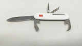 Vintage Inox Germany Rostfrei Solingen SAK Folding Knife Corkscrew Punch White