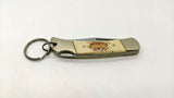 Vintage Sharp 700 Lockback Folding Pocket Knife Japan Plain Stainless Steel Bone