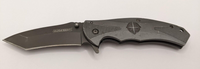 Guidesman 8Cr13MoV Gray Tanto Point Plain Blade 3.2 " w/Pocket Clip