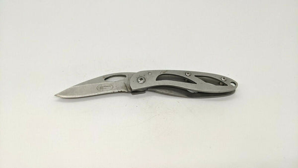 Northwest Trail Skeleton Folding Pocket Knife Plain Edge Frame Lock Stainless