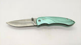 Browning Allure Model #0360 Folding Pocket Knife Aluminum Handle Plain Liner SS