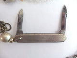 Imperial USA 2Blade Folding Knife w/ Bracelet Chain