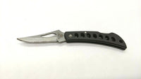 Frost Cutlery Eagle Eye Mini Folding Pocket Knife Combo Edge Lockback Black ABS