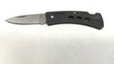 Frost Cutlery Surgical Steel Folding Pocket Knife Lockback Black Plain Edge