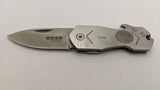 Bear Edge Keychain Knife/Bottle Opener 1.8" Satin 61523 w/"BAG" Initials & Print