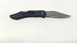 Albainox Folding Pocket Knife Lockback Navy Blue G10 Grip Handle "SHOKE" Logo