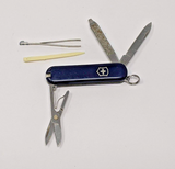 Victorinox Classic SD Translucent Blue Pocket Knife 58mm *No Logo* Toothpick