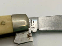 Vtg Imperial USA 4435 Frontier Stockman Folding Pocket Knife Scrimshaw 3 Blades