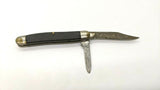 Vtg Imperial Ireland 2 Blade Jack Folding Pocket Knife Sawcut Delrin Stainless