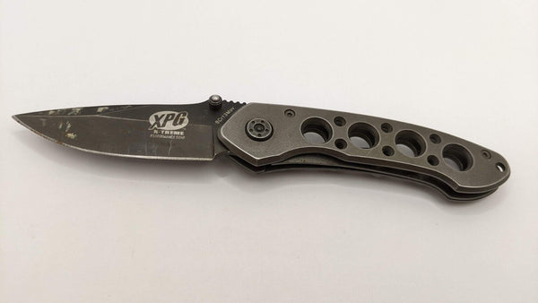 XPG X-Treme Performance Gear Folding Pocket Knife Stainless Steel Plain Edge