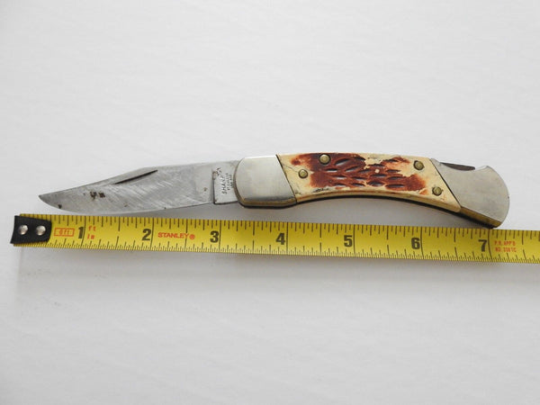 Sharp USA #800 Single Plain Clip Point Blade Lockback Knife