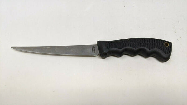Berkley Fishing Filet Fixed Blade Knife 6" Stainless Steel Blade Black w/Sheath