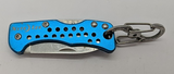 Nite Ize Lockback Plain Drop Point Blade Blue Color Folding Pocket Knife