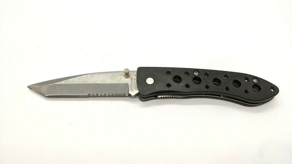 Barracuda Rostfrei Stainless Folding Pocket Knife Combo Edge Tanto Liner Lock SS