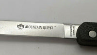 Kutmaster Mountain Quest 702CP Folding Pocket Knife Plain Edge Lockback Blk GFN