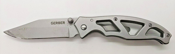 Gerber 4660321A Frame Lock Combination Clip Point Blade 7" Folding Pocket Knife