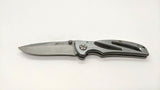 MTech USA 440 Stainless Steel Folding Pocket Knife Plain Edge Liner Aluminum