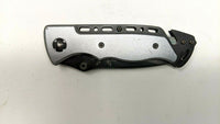 Phenix Steel A2112 Rescue Folding Pocket Knife Combo Edge Liner Lock Aluminum