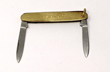 Giesen & Forsthoff Solingen Germany Pocket Knife Two Blade Gold "Ted" Engraved