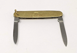 Giesen & Forsthoff Solingen Germany Pocket Knife Two Blade Gold "Ted" Engraved