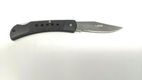 Baracuda Rostfrei Black Bear Skinner Lockback Folding Pocket Knife Black Handle