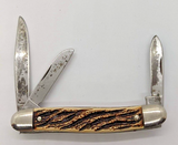 Colonial Prov USA Stockman Plain Edge Slip Joint Folding Pocket Knife