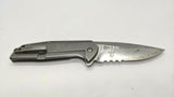CRKT 3710 G.S.D. Folding Pocket Knife Combo Frame Stainless Steel Discontinued