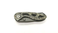 Guidesman Skeleton Folding Pocket Knife Combo Edge Liner Lock Camo Aluminum