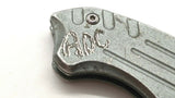 Winchester Folding Pocket Knife Combination Edge Liner Lock Aluminum Finger Grip
