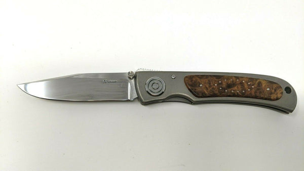 Vintage Rare Howard Hitchmough Monarch Folding Pocket Knife S30V Steel Blade