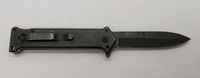 War Tech OG Knives Liner Lock Plain Spear Point Blade Black Folding Pocket Knife