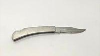 Wild Boar Surgical Steel Folding Pocket Knife Lockback Plain Stainless Steel