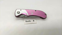 Elk Ridge ER-147 Folding Pocket Knife High Carbon Stainless Plain Liner Aluminum