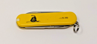 "Don't Tread On Me" Victorinox Classic SD SAK Pocket Knife 58mm Yellow