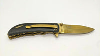 Elk Ridge ER-A008 Ballistic Folding Pocket Knife Plain Liner Aluminum SS **Read*