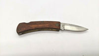 Westward By Granger 4YT07 Folding Pocket Knife Plain Edge Lockback Wood Handle
