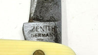 Vtg Antique Zenith Germany Traveler Folding Pocket Knife 3 Pin Plastic Handle