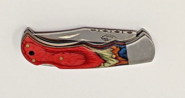 knife 6.5 Blue Wood Damascus Steel Pocket Knife Folding Pocket knives set  – Best Buy Damascus