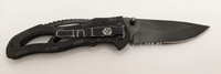 The Atomic Bear Partially Serrated Folding Pocket Knife G10 Handle Stainless