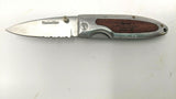 Timberline Liner Lock Folding Pocket Knife Partially Serrated Stainless Steel