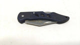 Albainox Folding Pocket Knife Lockback Navy Blue G10 Grip Handle "SHOKE" Logo